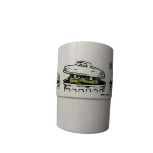 Vintage Sesame Street Oscar the Grouch Plastic Cup 1977 Muppets Inc